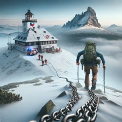 Český turista se vážně zranil po pádu ze Sněžky