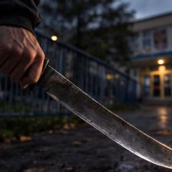 Muž s mačetou u školy v Nezvěsticích čelí obvinění z výtržnictví a vyhrožování