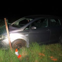 Pronásledování přes hranice skončilo nehodou. Muže našli policisté nedaleko havárie