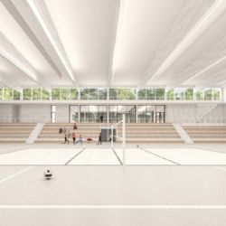 Ve Velkém Meziříčí roste nová sportovní hala za 156 milionů