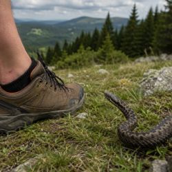 Záchranáři na Šumavě řešili tři uštknutí zmijí. Mezi pacienty byla i malá dívka
