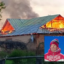 Olympijskému vítězi Bolšunovi shořel dům na hranicích s Ukrajinou